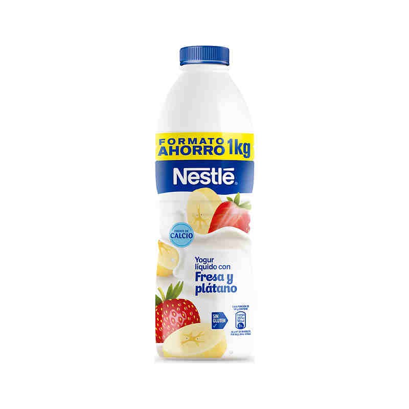 NESTLÉ LIQUID YOGURT STRAWBERRY AND BANANA 750G