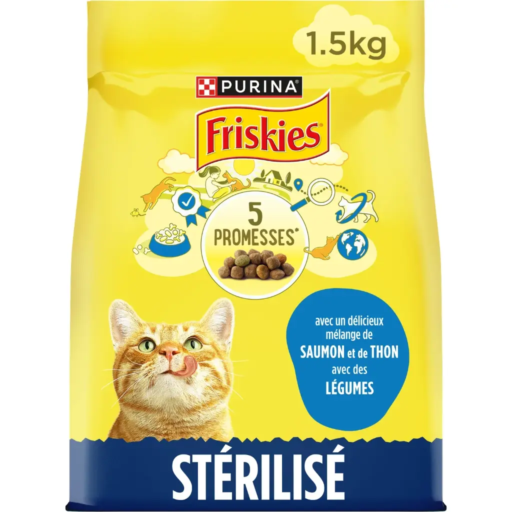 Croquettes pour chat 1,5K FRISKIES