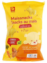 Corn, Carrot, and Sweet Potato Organic Snack 30g