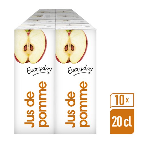 EVERYDAY APPLE JUICE CARTON 10X20CL