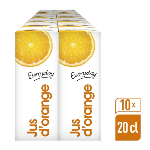 EVERYDAY ORANGE JUICE CARTON 10X20CL
