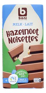 BONI chocolat au lait noisettes entières FT 200g