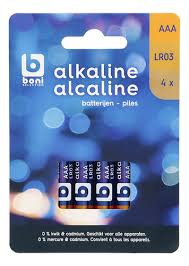 BONI piles alcalines AAA LR03 4pc