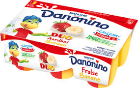 YAOURT DANONE FRAISE BANANE