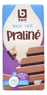 BONI chocolat au lait praliné FT 200g