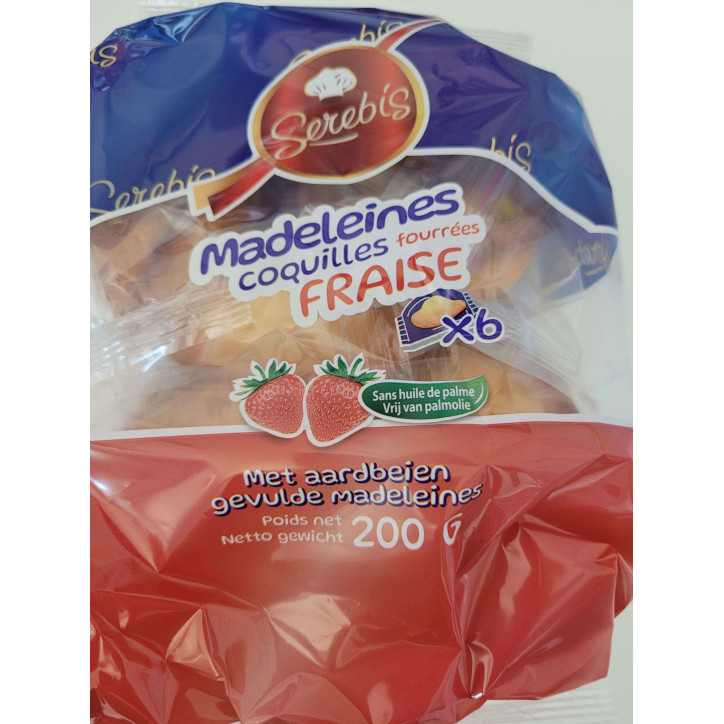 LA PEPA MADELEINES FRAISE X6 200G