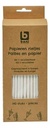 BONI pailles en papier blanc 140pc