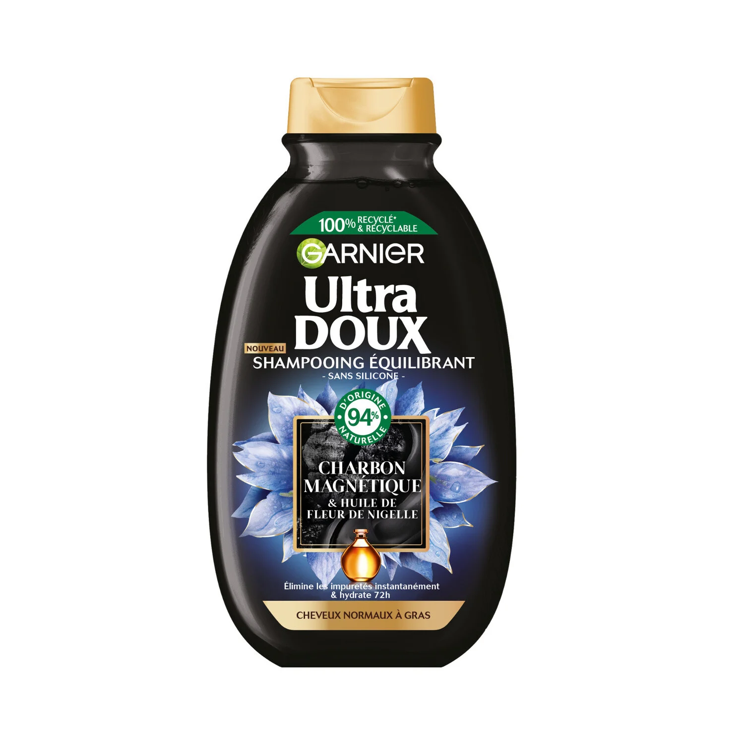 Garnier Ultra Doux Shampoing Charbon Magnétique 250ml